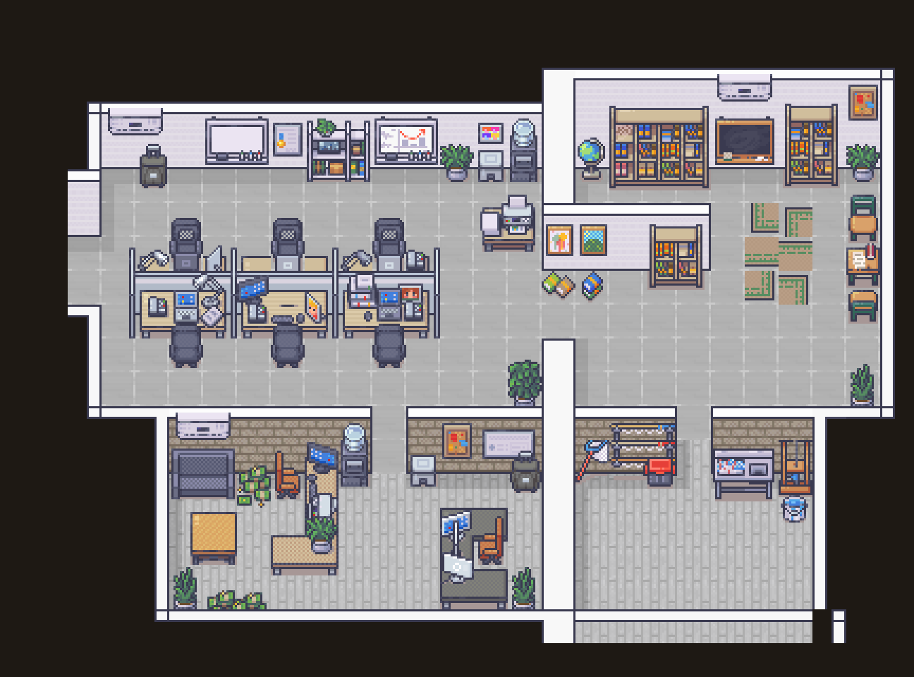 Microverse — 162 agents dans votre Open Space pixel-art